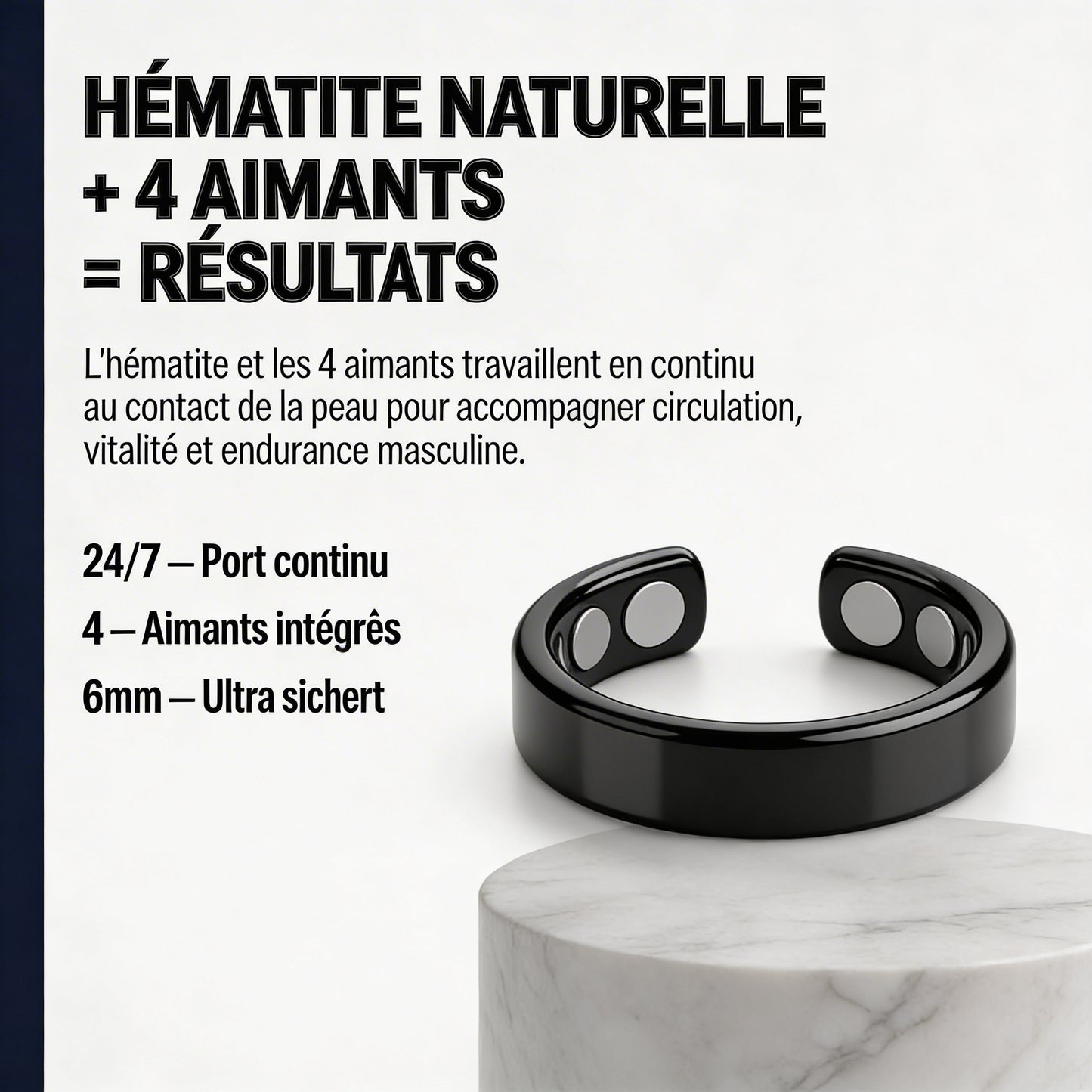 Bague HELIX® — Dure plus longtemps. Performe plus fort. Sans pilules.