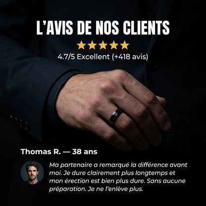 Bague HELIX® — Dure plus longtemps. Performe plus fort. Sans pilules.